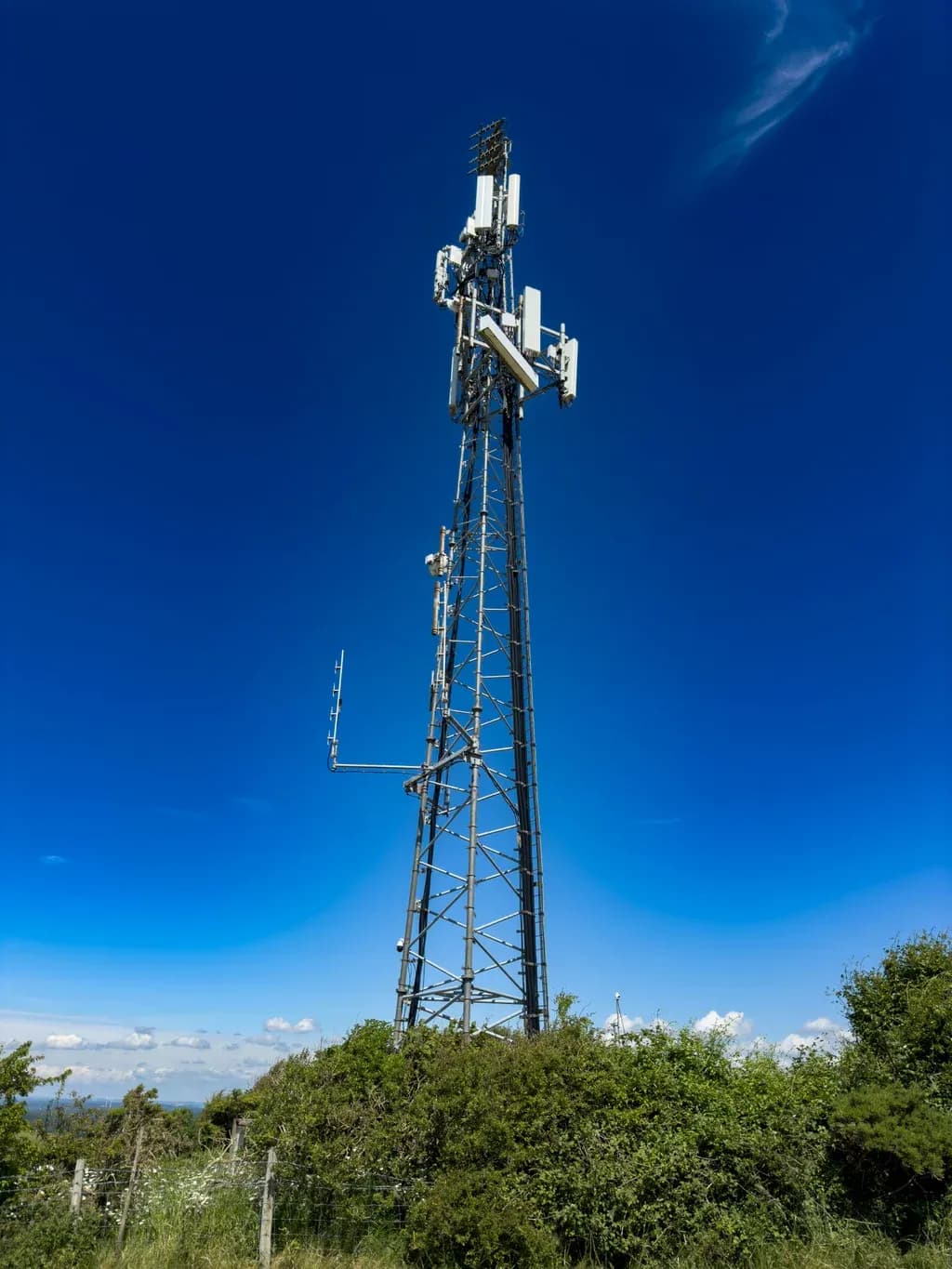 Steel foundation footing used for a communication tower installation