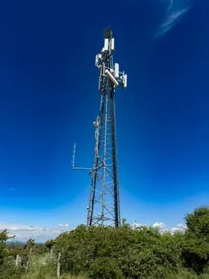 Steel foundation footing used for a communication tower installation