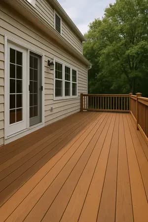 Foundation footing installed for a backyard deck in Australia