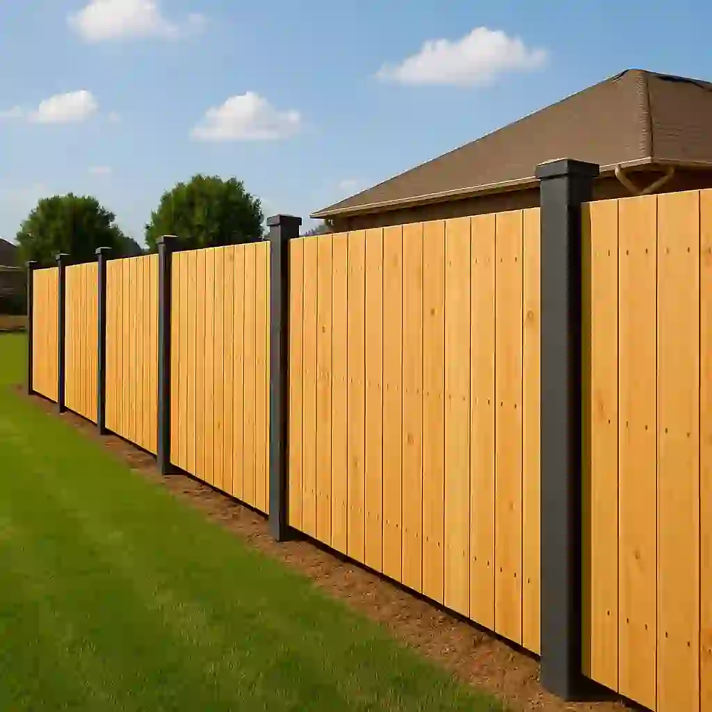 Steel footing systems supporting various types of fences