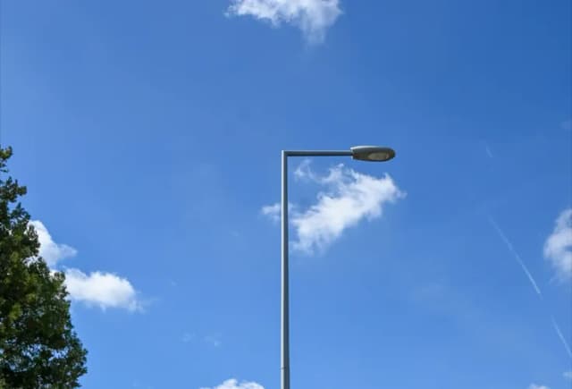 Steel foundation footing used for installing a light pole